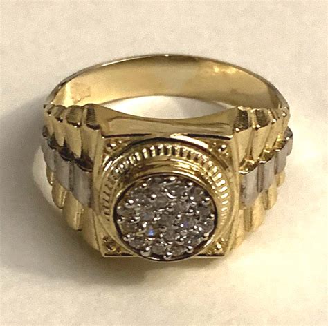 10k 1 2 karat men's rolex pinky ring|jewelry masters Rolex rings.